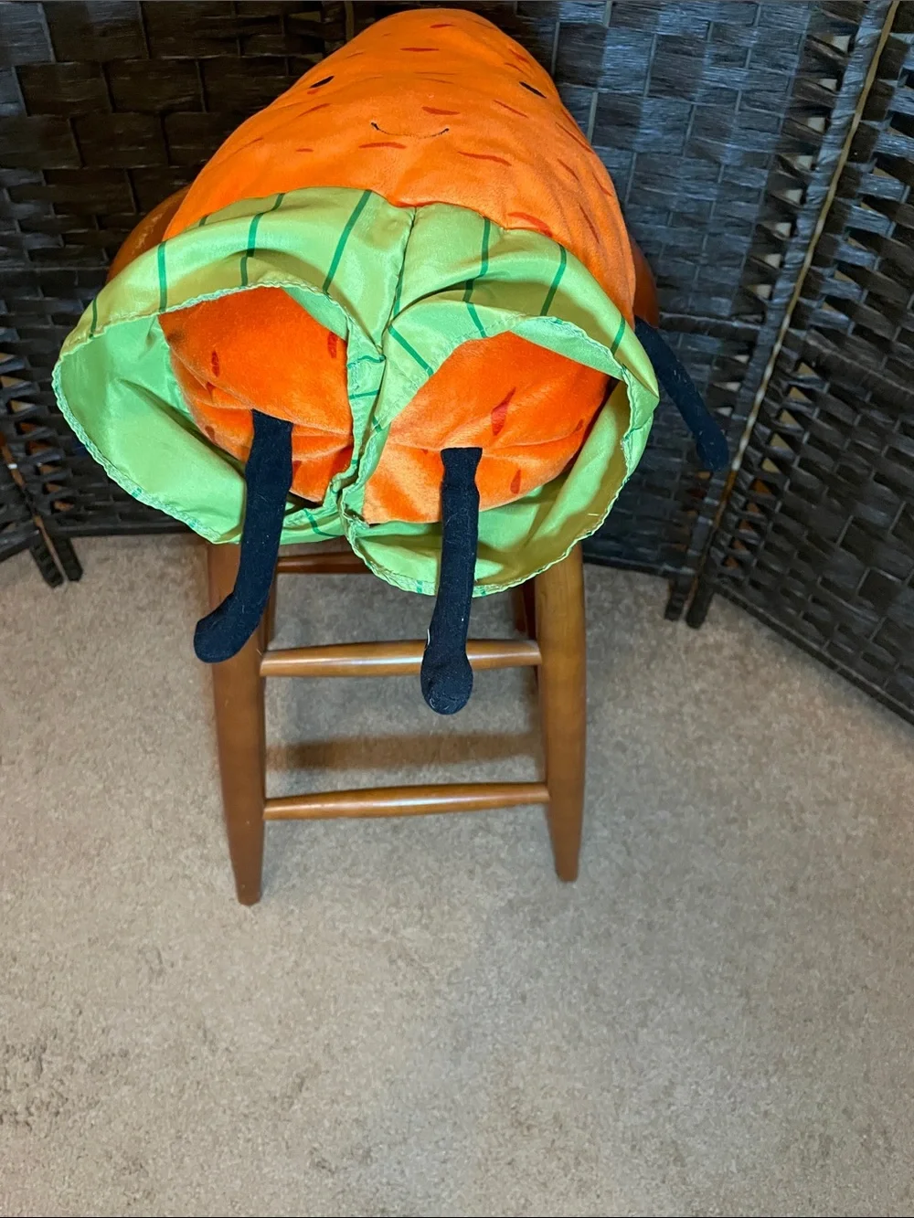 Adorable Carrot Plushie with Smiling Face - Arms and Legs
